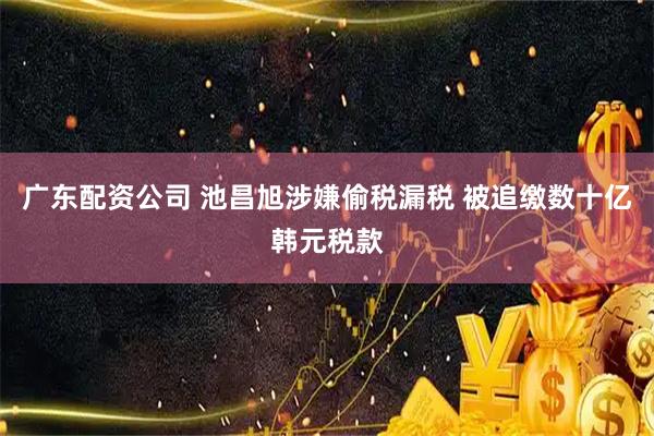广东配资公司 池昌旭涉嫌偷税漏税 被追缴数十亿韩元税款