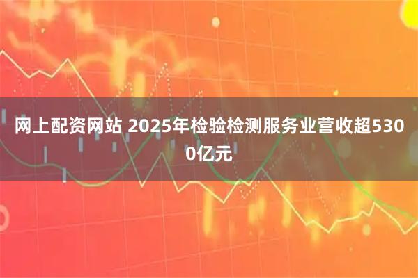 网上配资网站 2025年检验检测服务业营收超5300亿元